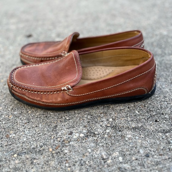 Dockers Catalina Brown Leather Slip On Casual Loafer - Picture 4 of 9
